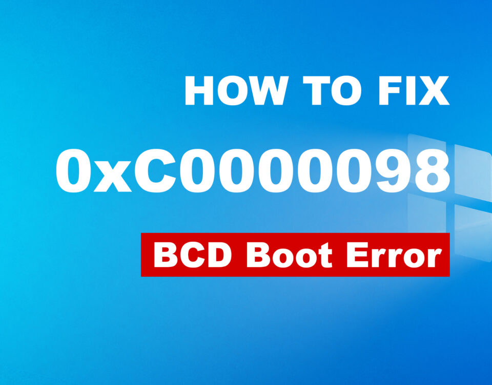 0xc0000098 BCD boot error