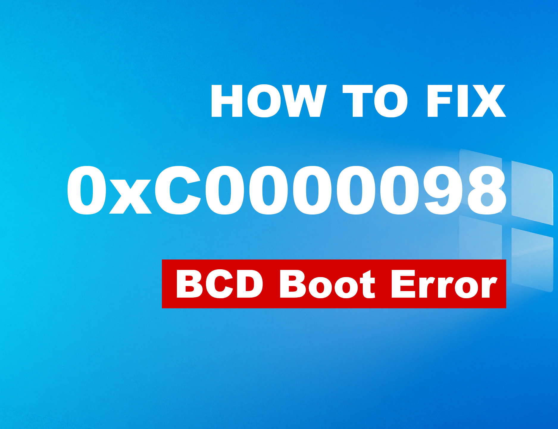 0xc0000098 BCD boot error