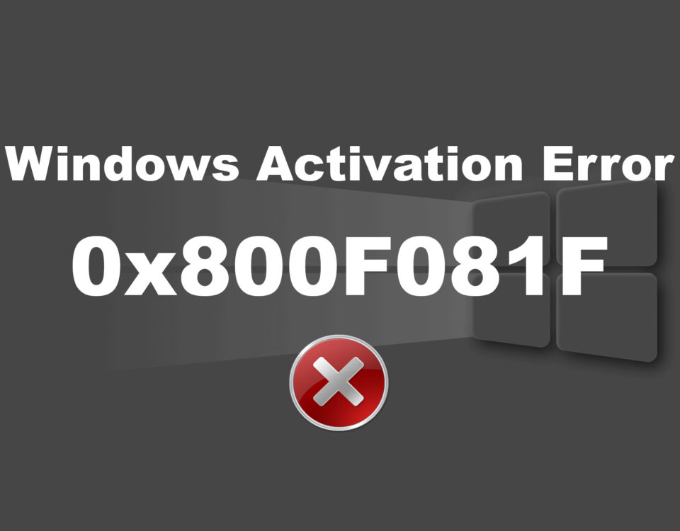 Activation error 0x8007007B