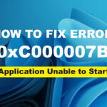 error 0xC000007B